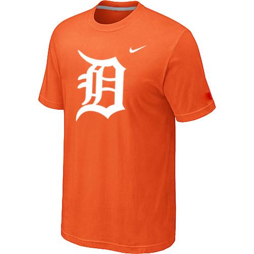 Cheap Detroit Tigers Heathered Orange Nike Blended MLB Baseball T-Shirt For Sale