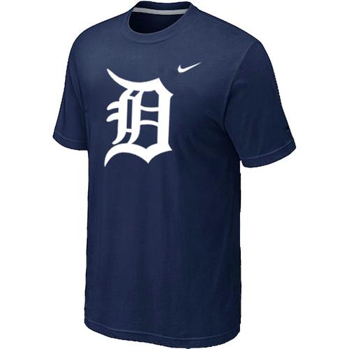 Cheap Detroit Tigers Heathered D.Blue Nike Blended MLB Baseball T-Shirt For Sale