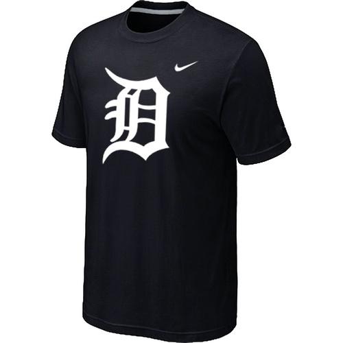 Cheap Detroit Tigers Heathered Black Nike Blended MLB Baseball T-Shirt For Sale