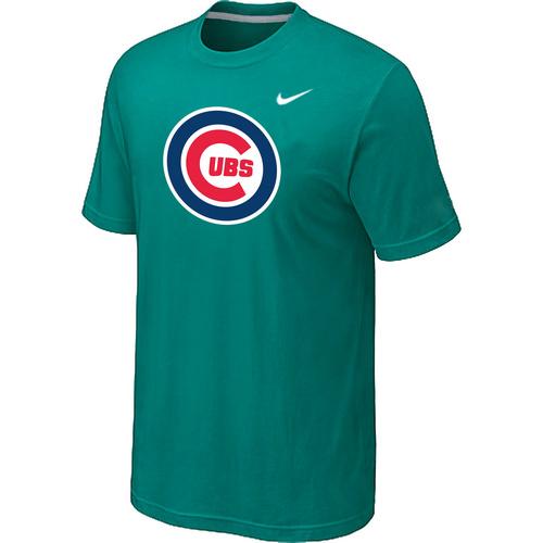 Cheap Chicago Cubs Nike Heathered Green Club Logo MLB Baseball T-Shirt For Sale