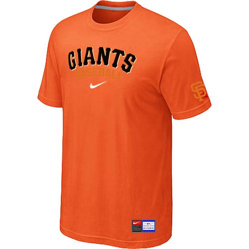Cheap San Francisco Giants Orange Nike Short Sleeve Practice T-Shirt For Sale
