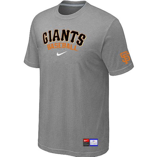 Cheap San Francisco Giants L.Grey Nike Short Sleeve Practice T-Shirt For Sale