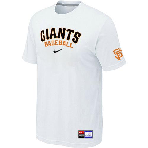 Cheap San Francisco Giants White Nike Short Sleeve Practice T-Shirt For Sale