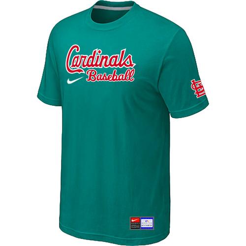 Cheap St. Louis Cardinals Green Nike Short Sleeve Practice T-Shirt For Sale
