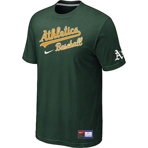 Cheap Oakland Athletics D.Green Nike Short Sleeve Practice T-Shirt For Sale