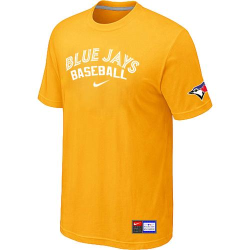 Cheap Toronto Blue Jays Yellow Nike Short Sleeve Practice T-Shirt For Sale