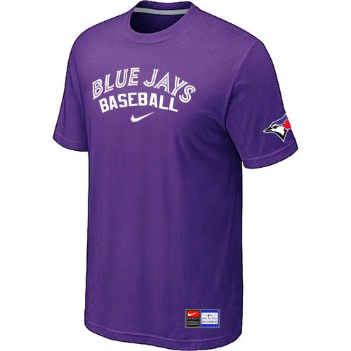 Cheap Toronto Blue Jays Purple Nike Short Sleeve Practice T-Shirt For Sale