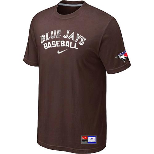 Cheap Toronto Blue Jays Brown Nike Short Sleeve Practice T-Shirt For Sale