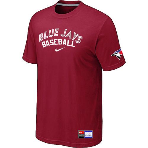 Cheap Toronto Blue Jays Red Nike Short Sleeve Practice T-Shirt For Sale