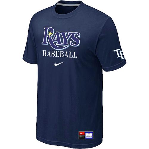 Cheap Tampa Bay Rays D.Blue Nike Short Sleeve Practice T-Shirt For Sale