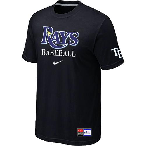 Cheap Tampa Bay Rays Black Nike Short Sleeve Practice T-Shirt For Sale