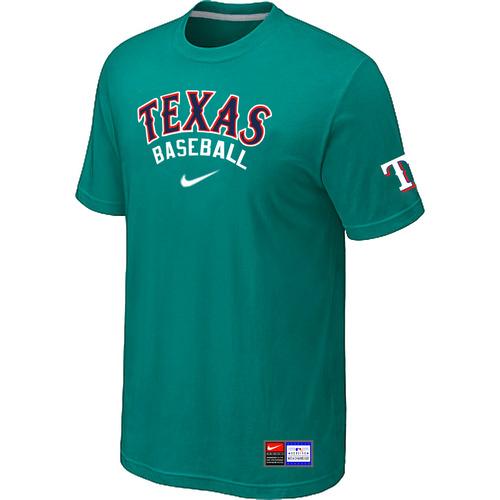 Cheap Texas Rangers Green Nike Short Sleeve Practice T-Shirt For Sale