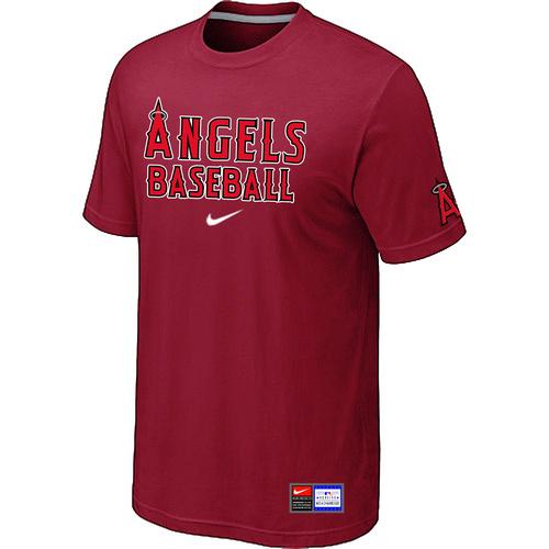 Cheap Los Angeles Angels of Anaheim Red Nike Short Sleeve Practice T-Shirt For Sale
