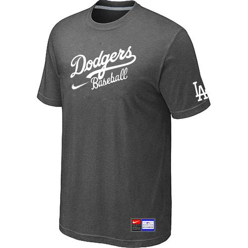 Cheap Los Angeles Dodgers Nike Short Sleeve Practice T-Shirt D.Grey For Sale