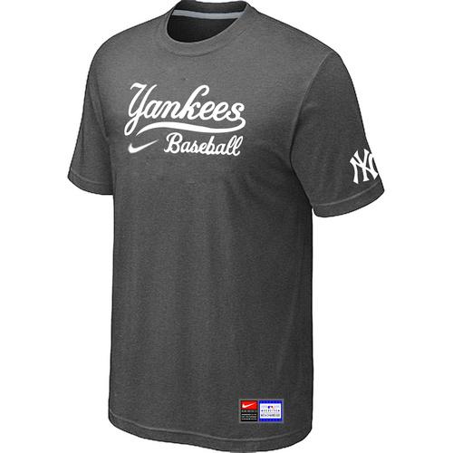 Cheap New York Yankees D.Grey Nike Short Sleeve Practice T-Shirt For Sale