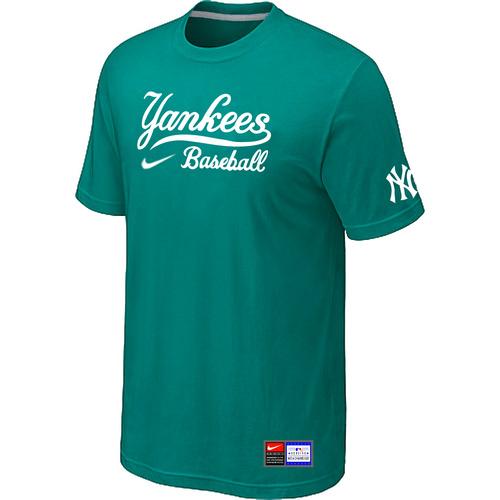 Cheap New York Yankees Green Nike Short Sleeve Practice T-Shirt For Sale