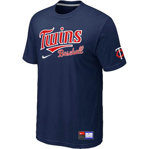 Cheap Minnesota Twins D.Blue Nike Short Sleeve Practice T-Shirt For Sale