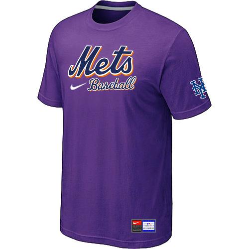 Cheap New York Mets Purple Nike Short Sleeve Practice T-Shirt For Sale