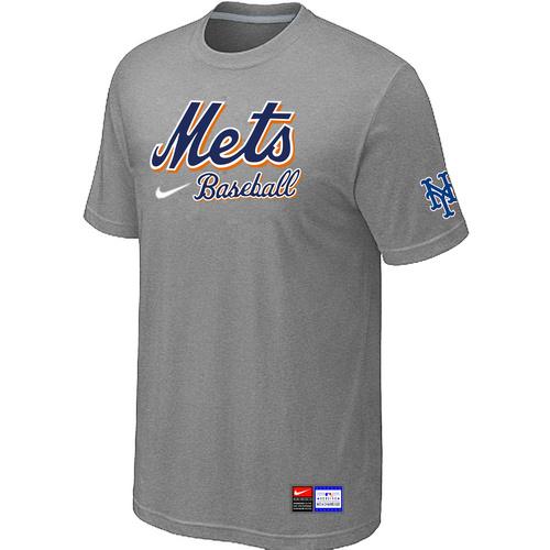 Cheap New York Mets L.Grey Nike Short Sleeve Practice T-Shirt For Sale