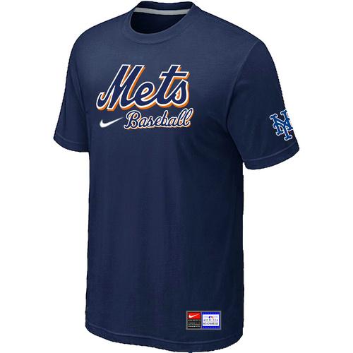 Cheap New York Mets D.Blue Nike Short Sleeve Practice T-Shirt For Sale
