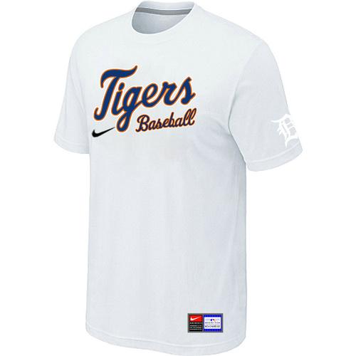 Cheap Detroit Tigers White Nike Short Sleeve Practice T-Shirt For Sale