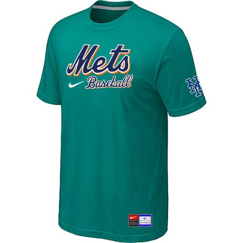 Cheap New York Mets Green Nike Short Sleeve Practice T-Shirt For Sale