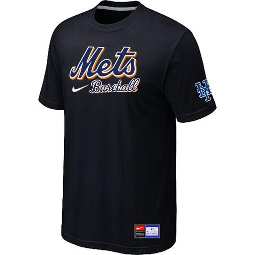 Cheap New York Mets Black Nike Short Sleeve Practice T-Shirt For Sale