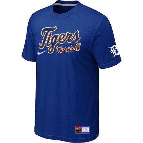 Cheap Detroit Tigers Blue Nike Short Sleeve Practice T-Shirt For Sale