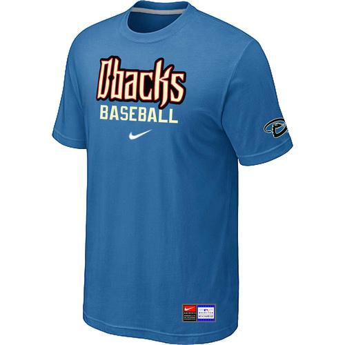 Cheap Arizona Diamondbacks Crimson light Blue Nike Short Sleeve Practice T-Shirt For Sale