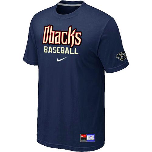 Cheap Arizona Diamondbacks Crimson D.Blue Nike Short Sleeve Practice T-Shirt For Sale