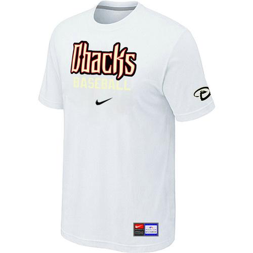 Cheap Arizona Diamondbacks Crimson White Nike Short Sleeve Practice T-Shirt For Sale