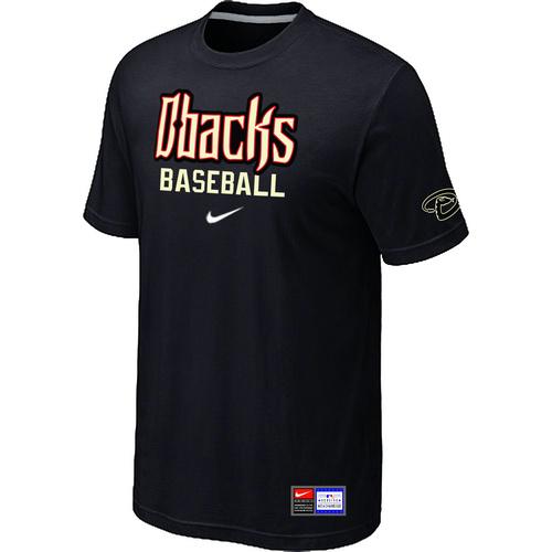 Cheap Arizona Diamondbacks Crimson Black Nike Short Sleeve Practice T-Shirt For Sale