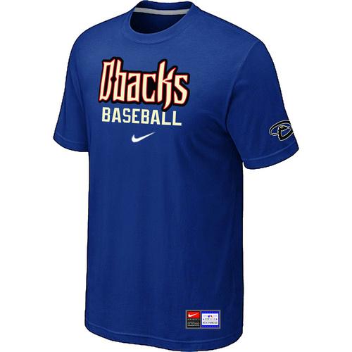 Cheap Arizona Diamondbacks Crimson Blue Nike Short Sleeve Practice T-Shirt For Sale