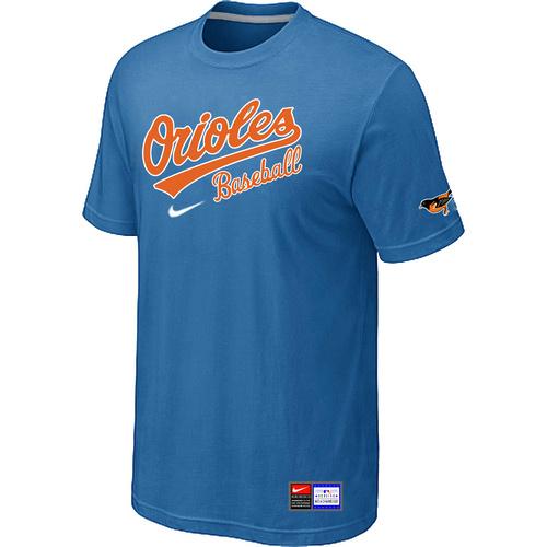 Cheap Baltimore Orioles light Blue Nike Short Sleeve Practice T-Shirt For Sale