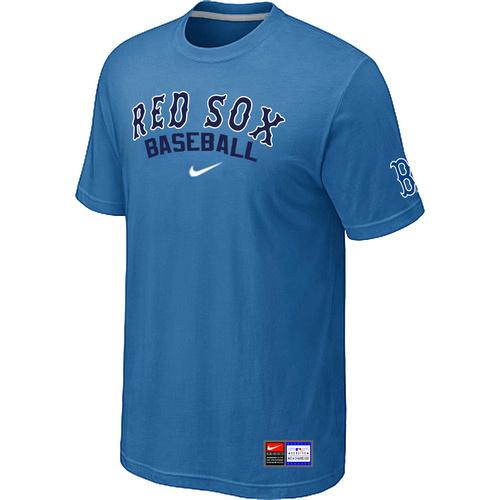 Cheap Boston Red Sox light Blue Nike Short Sleeve Practice T-Shirt For Sale