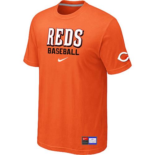 Cheap Cincinnati Reds Orange Nike Short Sleeve Practice T-Shirt For Sale