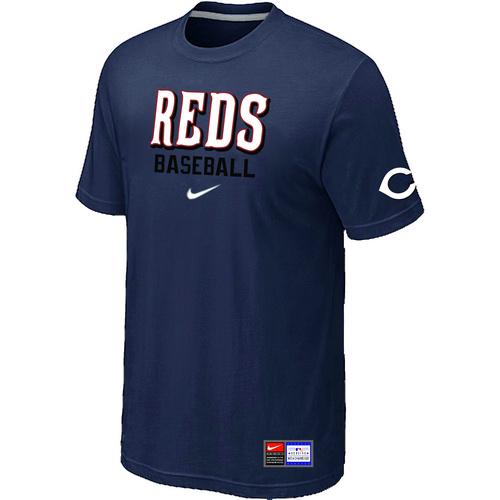 Cheap Cincinnati Reds D.Blue Nike Short Sleeve Practice T-Shirt For Sale