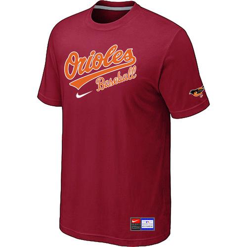 Cheap Baltimore Orioles Red Nike Short Sleeve Practice T-Shirt For Sale