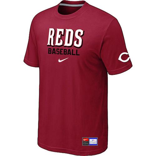 Cheap Cincinnati Reds Red Nike Short Sleeve Practice T-Shirt For Sale