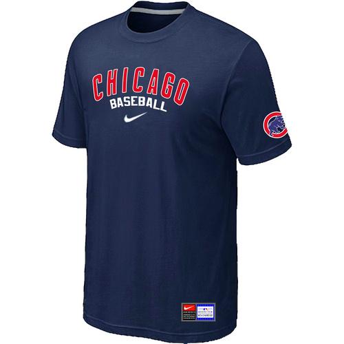 Cheap Chicago Cubs D.Blue Nike Short Sleeve Practice T-Shirt For Sale