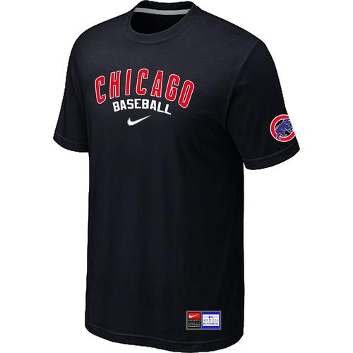 Cheap Chicago Cubs Black Nike Short Sleeve Practice T-Shirt For Sale