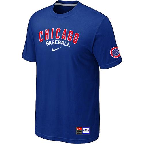 Cheap Chicago Cubs Blue Nike Short Sleeve Practice T-Shirt For Sale