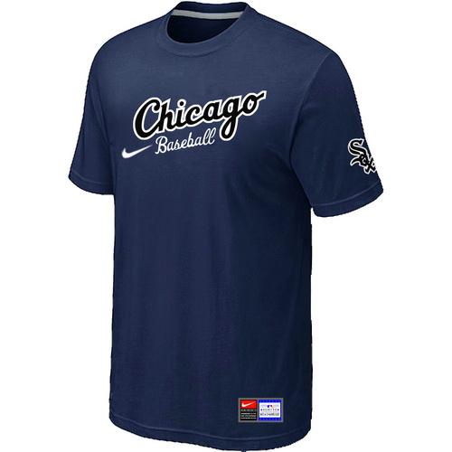 Cheap Chicago White Sox Nike Away Practice T-Shirt D.Blue For Sale