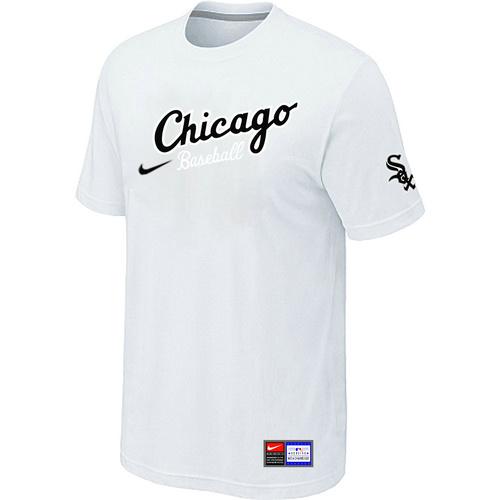 Cheap Chicago White Sox Nike Away Practice T-Shirt White For Sale