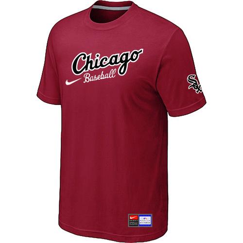Cheap Chicago White Sox Nike Away Practice T-Shirt Red For Sale