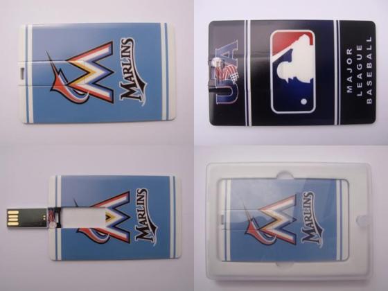 Cheap Florida Marlins USB Flash Drive USB 2.0 Memory Credit Card Style For Sale