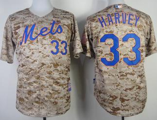 Cheap New York Mets 33 Matt Harvey 2014 Camo Cool Base MLB Jersey For Sale