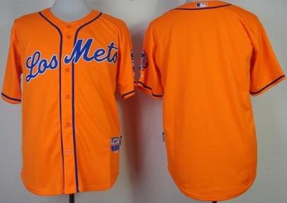New York Mets Blank Orange Cool Base MLB Jerseys Los Mets Style