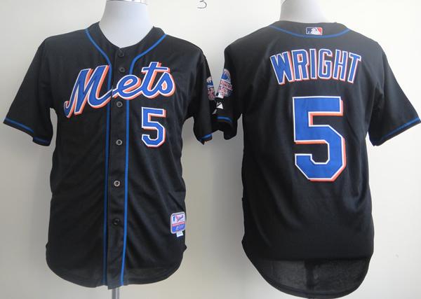 Cheap New York Mets 5 David Wright Black 2013 All-Star Patch Cool Base MLB Jersey For Sale