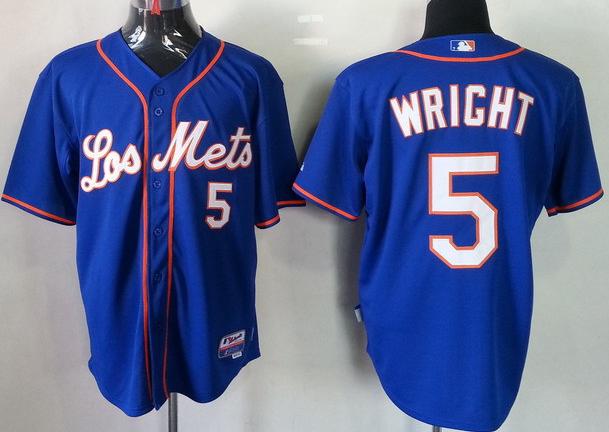Cheap New York Mets 5 David Wright Blue Cool Base MLB Jerseys Los Mets For Sale